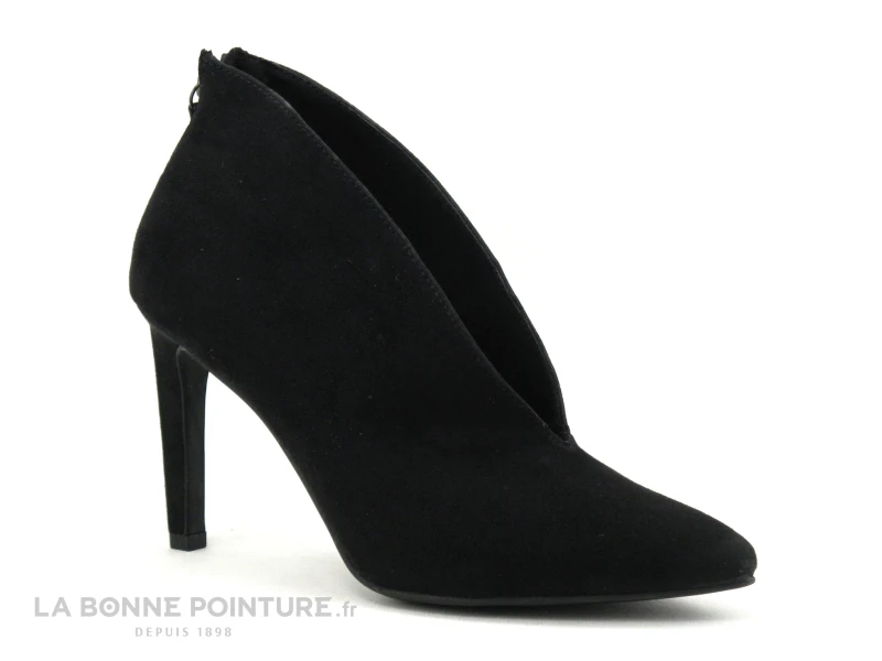 Marco Tozzi 2-25019-27 Black - Escarpin Montant Talon Haut - Zip 1 Marco Tozzi 2-25019-27 Black - Escarpin Montant Talon Haut - Zip