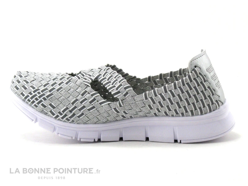 Morans KADOUR Argent - Basket Elastique Femme 2 Morans KADOUR Argent - Basket Elastique Femme – Image 2