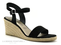 Tamaris 1-28300-28 Black - Sandale Espadrille Compensee Noire -France Chaussure Soldes 2024 cd24607c73b9e66c561f35ea11d5d5ef 3340801 168071