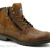 Mustang 4140-506-307 Cognac - Bottillon Homme Avec Lacet Et Zip
