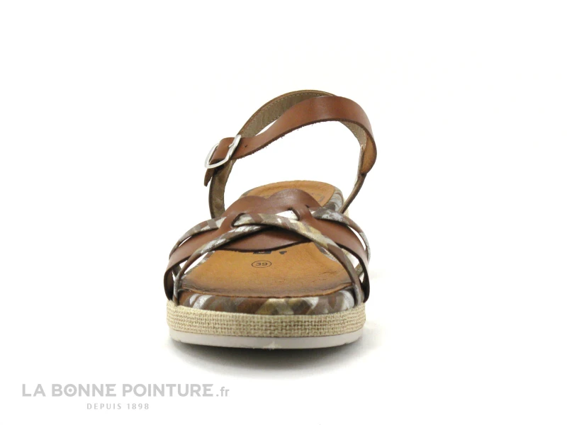 Jordana 3424 Cuero - Sandale Marron Femme - Semelle Compensee 2 Jordana 3424 Cuero - Sandale Marron Femme - Semelle Compensee – Image 2