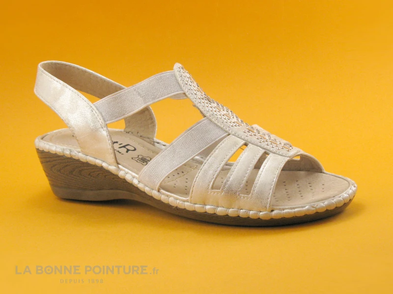 Sweet'R Madriata Blanc Argent - Perles - Sandale Femme 1 Sweet'R Madriata Blanc Argent - Perles - Sandale Femme