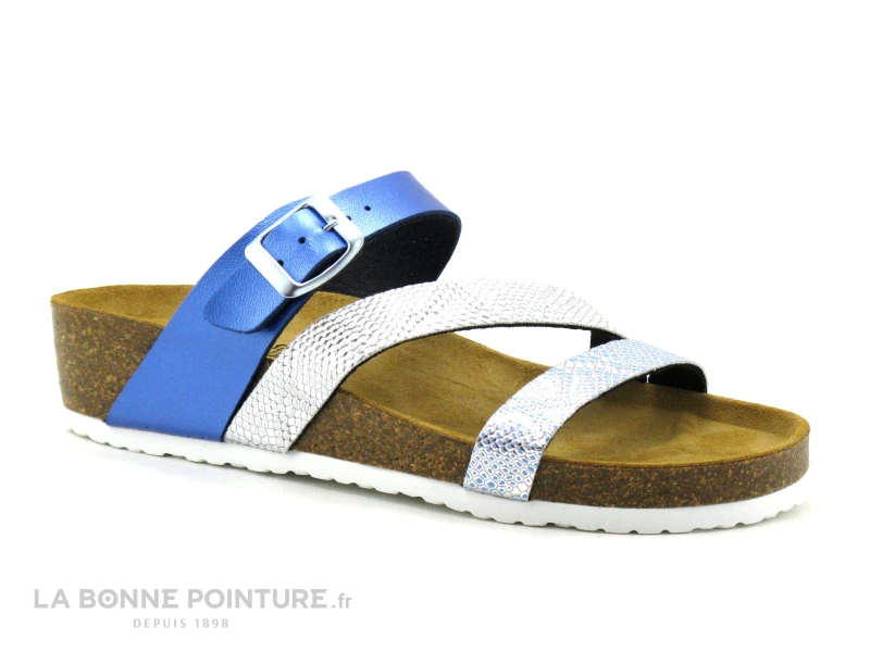Bio Life 1533 Aqua Marine - Mule Compensee Femme 1 Bio Life 1533 Aqua Marine - Mule Compensee Femme