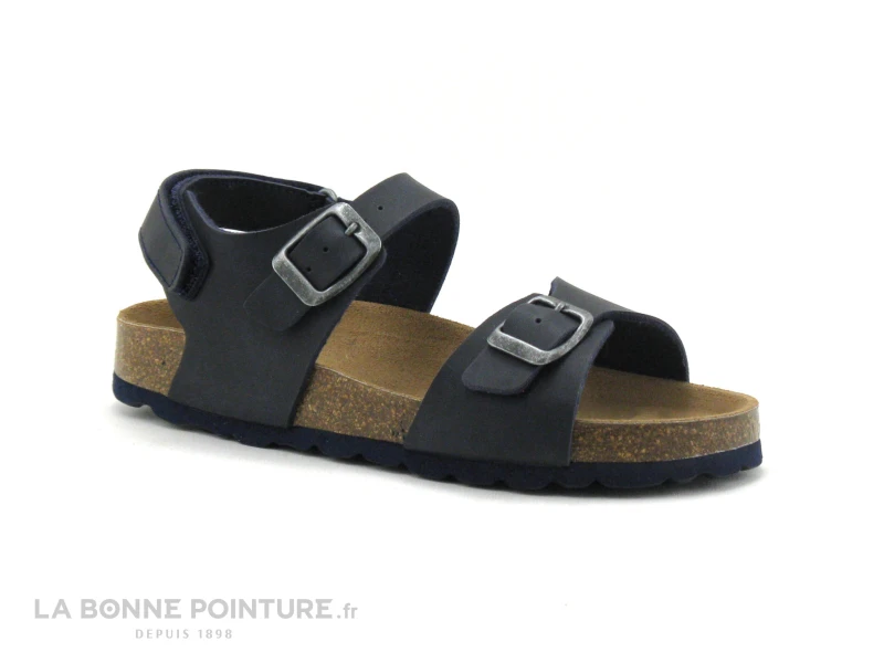 Autenti 6810122 - Bleu Marine - 2 Boucles - Velcro - Sandale GARCON 1 Autenti 6810122 - Bleu Marine - 2 Boucles - Velcro - Sandale GARCON