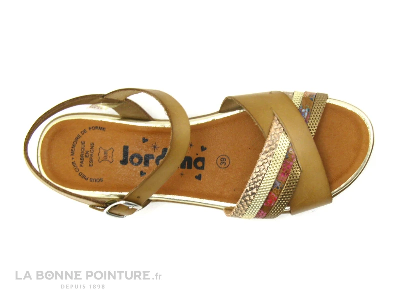 Jordana 3421 Cuero - Sandale Femme Marron - Or 5 Jordana 3421 Cuero - Sandale Femme Marron - Or – Image 5