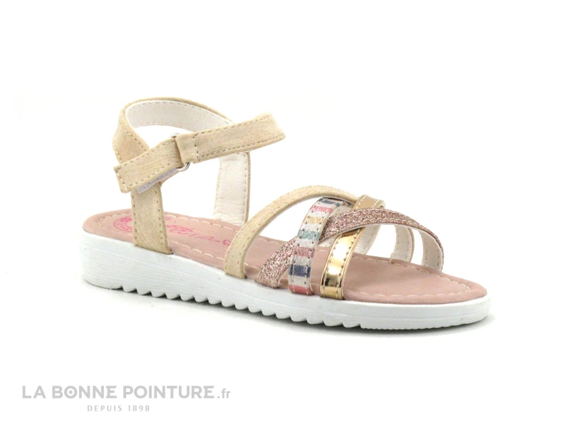 Wipop YOLE Rose - Paillettes Et Rose Gold - Nu-pieds Fille 1 Wipop YOLE Rose - Paillettes Et Rose Gold - Nu-pieds Fille