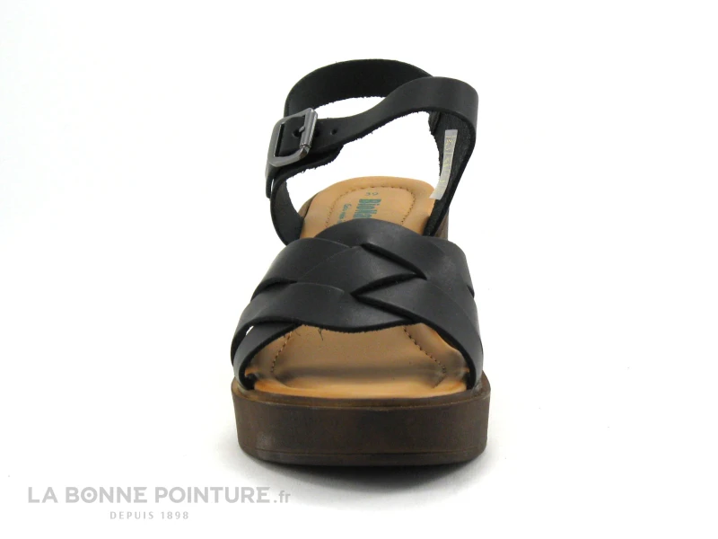 BioNatura 99A2268-I-GOINER - Oil Nero - Sandale Cuir Noir Talon Large 2 BioNatura 99A2268-I-GOINER - Oil Nero - Sandale Cuir Noir Talon Large – Image 2