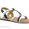 Lilybellule FANIA Marine Argent - Sandale Mode Fille