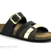 Biomodex 887CQ Startek - Noir Marron Or - Mule Femme Reglable