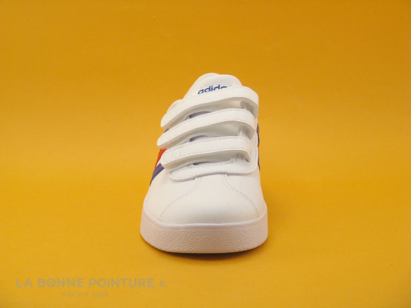 Adidas VL COURT 2-0 Blanc Bleu Rouge - Basket Basse Enfant 2 Adidas VL COURT 2-0 Blanc Bleu Rouge - Basket Basse Enfant – Image 2