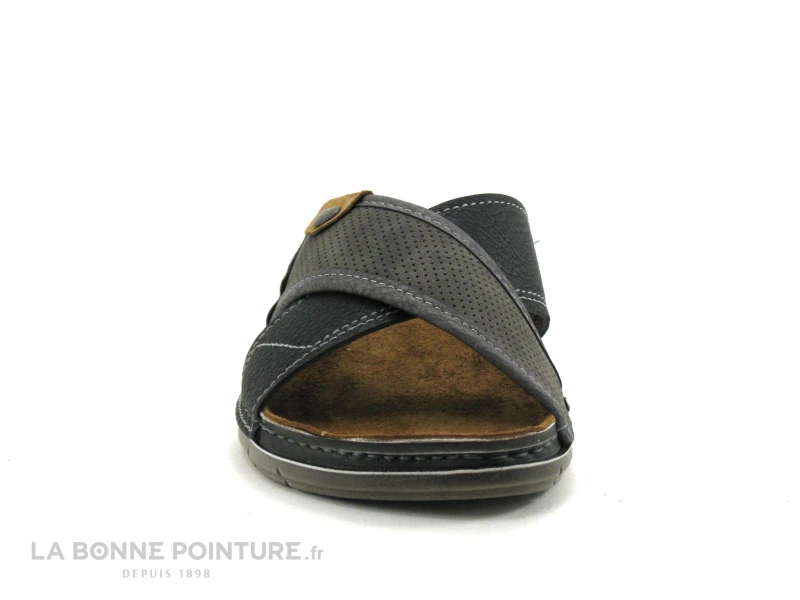 Morans MARLONDO Noir Gris - Mule Homme 2 Morans MARLONDO Noir Gris - Mule Homme – Image 2