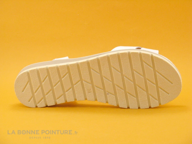 Jordana 3423 Blanc - Bride Salome - Sandale Femme Cuir Blanc 6 Jordana 3423 Blanc - Bride Salome - Sandale Femme Cuir Blanc – Image 6