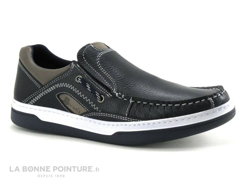 Morans VEILLON Marine - Beige - Mocassin Homme 1 Morans VEILLON Marine - Beige - Mocassin Homme