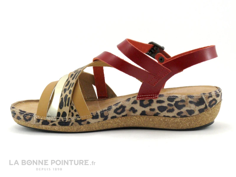 Pedi Girl YALORK Nude Rouge - Sandale Mode Et Confort Femme 3 Pedi Girl YALORK Nude Rouge - Sandale Mode Et Confort Femme – Image 3