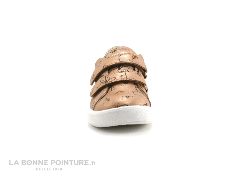 KOUKI By Bopy TAOFI - Peche Imprime - Velcros - Sneakers Fille 2 KOUKI By Bopy TAOFI - Peche Imprime - Velcros - Sneakers Fille – Image 2