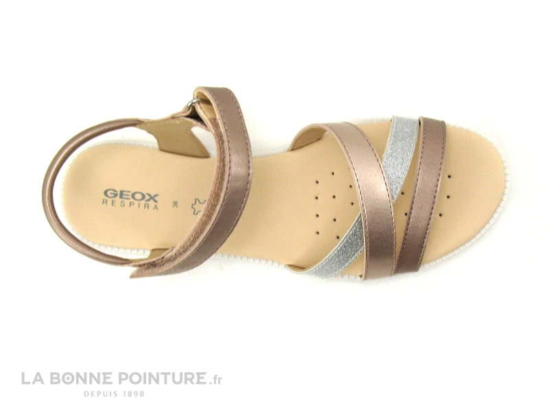 Geox KARLY Rose - J5235D - Sandale Fille Rose Metallise 4 Geox KARLY Rose - J5235D - Sandale Fille Rose Metallise – Image 4