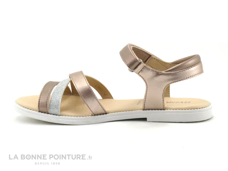 Geox KARLY Rose - J5235D - Sandale Fille Rose Metallise 3 Geox KARLY Rose - J5235D - Sandale Fille Rose Metallise – Image 3