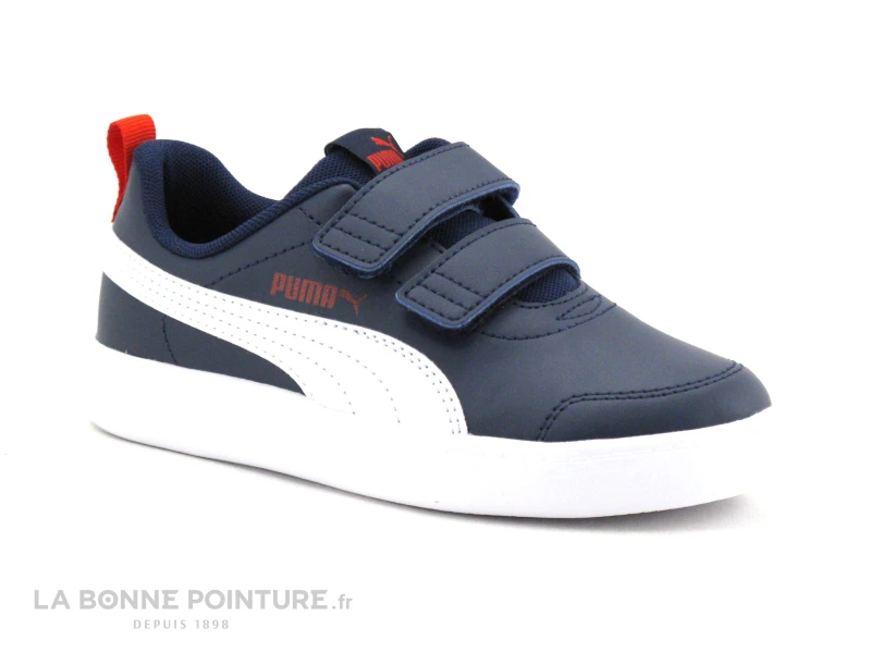 Puma COURTFLEX Bleu Marine - Basket Enfant Avec Scratches 5 Puma COURTFLEX Bleu Marine - Basket Enfant Avec Scratches – Image 5