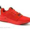Puma WIRED RUN Red - Basket Rouge Avec Large Elastique JR