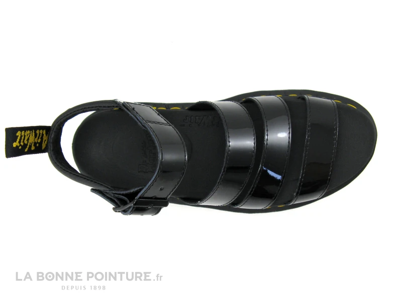 Dr. Martens Dr Martens BLAIRE Black Patent Lamper - Sandale Plateforme Vernie 6 Dr. Martens Dr Martens BLAIRE Black Patent Lamper - Sandale Plateforme Vernie – Image 6
