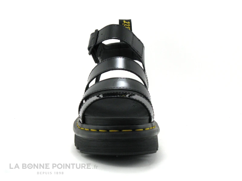 Dr. Martens Dr Martens BLAIRE Black Patent Lamper - Sandale Plateforme Vernie 2 Dr. Martens Dr Martens BLAIRE Black Patent Lamper - Sandale Plateforme Vernie – Image 2