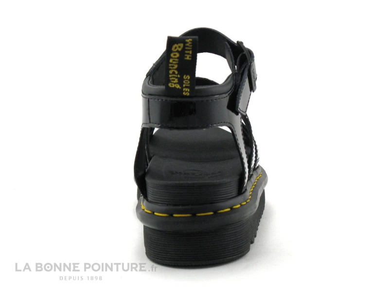 Dr. Martens Dr Martens BLAIRE Black Patent Lamper - Sandale Plateforme Vernie 4 Dr. Martens Dr Martens BLAIRE Black Patent Lamper - Sandale Plateforme Vernie – Image 4