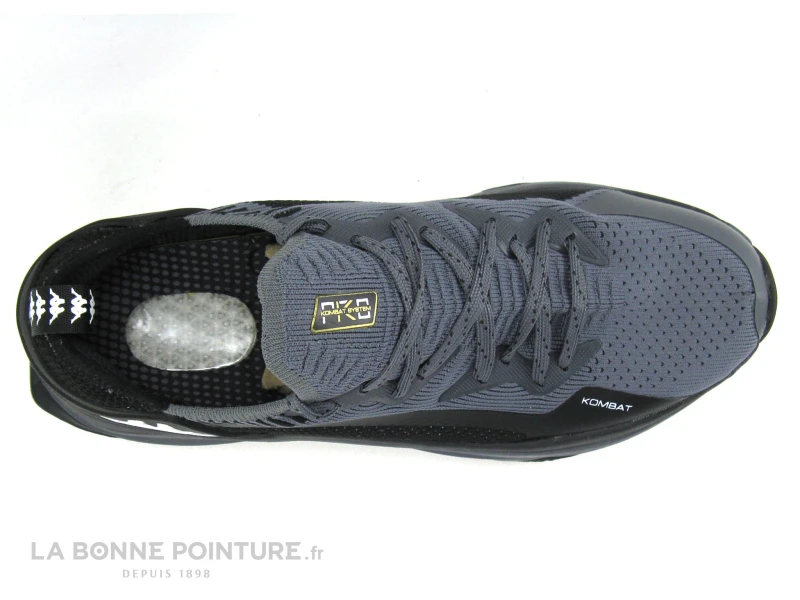 Kappa KOMBAT PERF PRO 311992W A0E - Black Grey - Basket Course Homme 5 Kappa KOMBAT PERF PRO 311992W A0E - Black Grey - Basket Course Homme – Image 5