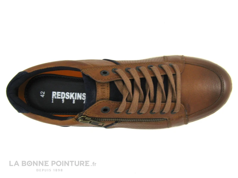 Redskins DISTRAIT NO841LN-351 Cognac Marron - Basket Ville Homme 6 Redskins DISTRAIT NO841LN-351 Cognac Marron - Basket Ville Homme – Image 6