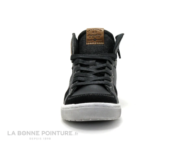 SK8 By Bopy TAROULIO Noir Gris - Basket Montante GARCON 2 SK8 By Bopy TAROULIO Noir Gris - Basket Montante GARCON – Image 2