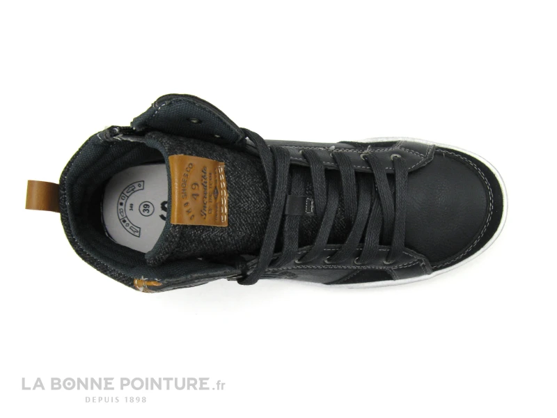 SK8 By Bopy TAROULIO Noir Gris - Basket Montante GARCON 4 SK8 By Bopy TAROULIO Noir Gris - Basket Montante GARCON – Image 4