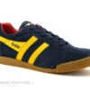 Gola HARRIER Suede Navy Sun Red - Basket Basse Homme Bleu Marine