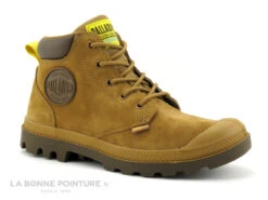 Palladium HI CUFF 21H77122 Mahogany - Boots Marron Clair Enfant