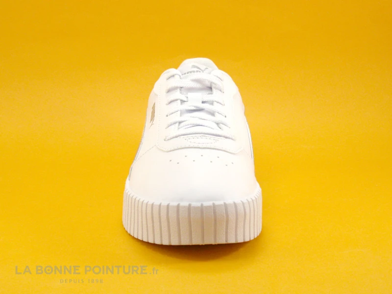 Puma Carina 2-0 Holo JR White Silver - Sneakers Blanches Et Hologramme 2 Puma Carina 2-0 Holo JR White Silver - Sneakers Blanches Et Hologramme – Image 2