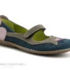 Jungla 4096 Bleu Rose Violet - Ballerine Velcro