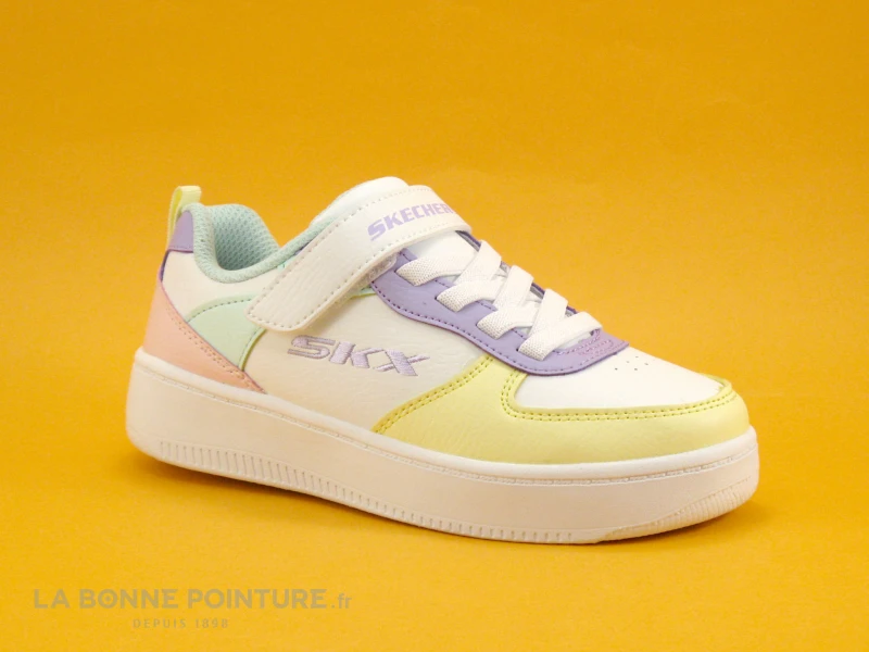Skechers Street Girls - 310156L Sport Court - Basket Fille Blanc - Multi 5 Skechers Street Girls - 310156L Sport Court - Basket Fille Blanc - Multi – Image 5