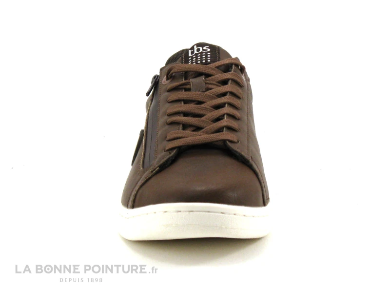 Tbs LILLIAN B8095 Tan - Basket Cuir Marron Homme Avec Zip 2 Tbs LILLIAN B8095 Tan - Basket Cuir Marron Homme Avec Zip – Image 2