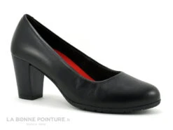 Carla Tortosa 76276 Noir - Escarpin Souple Talon Haut