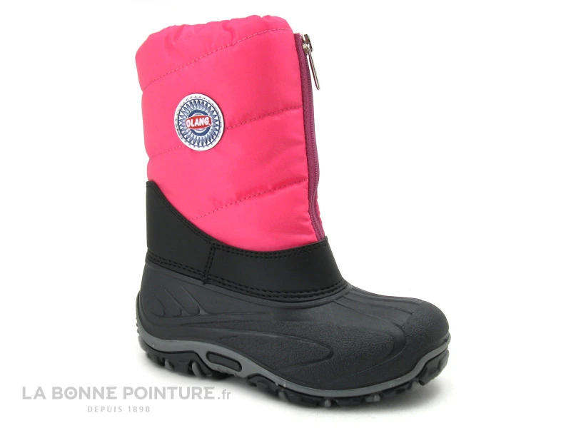OLANG BMX Fuxia Rose Noir Botte Neige Fille 1 OLANG BMX Fuxia Rose Noir Botte Neige Fille