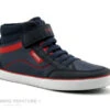 Geox GISLI J165CB Bleu Marine Rouge - Basket Montante GARCON