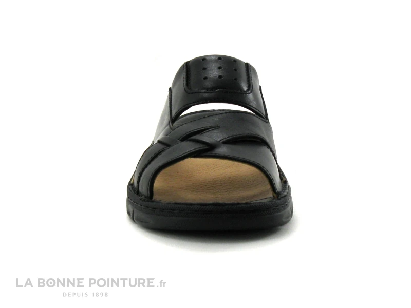 Morans MELET Noir - 27407 - Mule Homme Cuir Noir 2 Morans MELET Noir - 27407 - Mule Homme Cuir Noir – Image 2