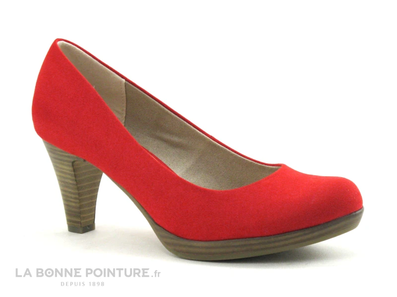 Marco Tozzi - 2-22411-34 Red - Escarpin Rouge Talon Haut 5 Marco Tozzi - 2-22411-34 Red - Escarpin Rouge Talon Haut – Image 5