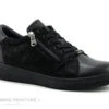 Geo Reino TELIBOU Noir - Chaussure Basse Femme Avec Zip