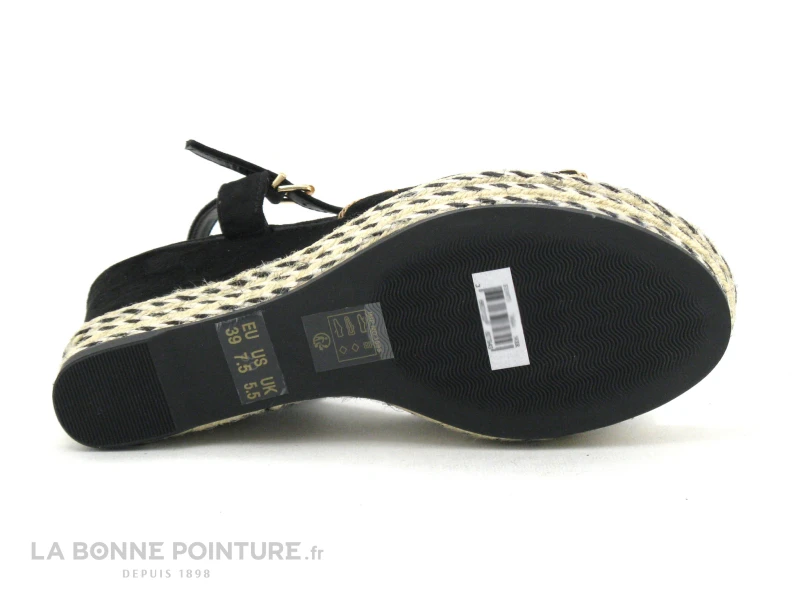 The Divine Factory FJ3973 Noir - Sandale Talon Haut Compense 6 The Divine Factory FJ3973 Noir - Sandale Talon Haut Compense – Image 6