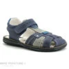 Bopy ELVIS - Bleu Marine - Gris - Sandale Velcro GARCON