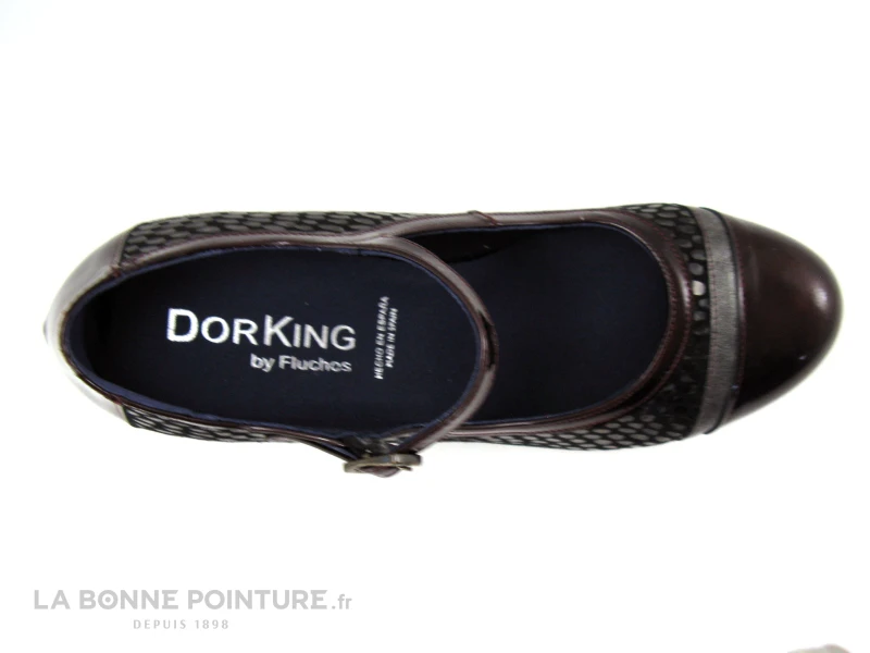 Dorking RODIN Noir Bordeaux Gris - Escarpin Avec Bride 6 Dorking RODIN Noir Bordeaux Gris - Escarpin Avec Bride – Image 6