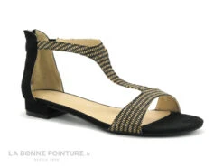 The Divine Factory QL3950 Noir - Beige - Sandale Plate Bride Salome -France Chaussure Soldes 2024 cd24607c73b9e66c561f35ea11d5d5ef img 1589.jpg 148652