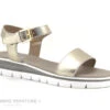 Shoelab LUPOCA Gold - Sandale Femme Rose Metal
