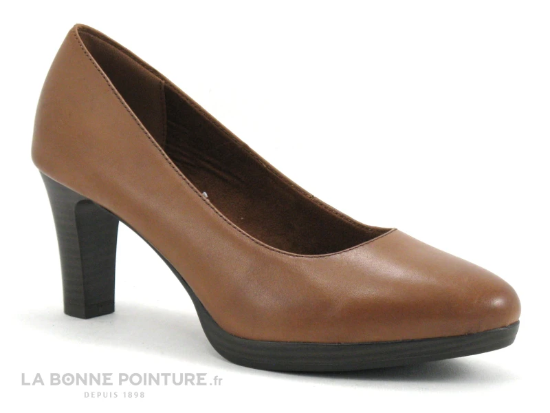 Tamaris 1-22410-29 Cognac - Escarpin Marron - Talon Haut 1 Tamaris 1-22410-29 Cognac - Escarpin Marron - Talon Haut