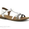 Bellamy TAG Blanc Argent - 474001 - Sandale Fille
