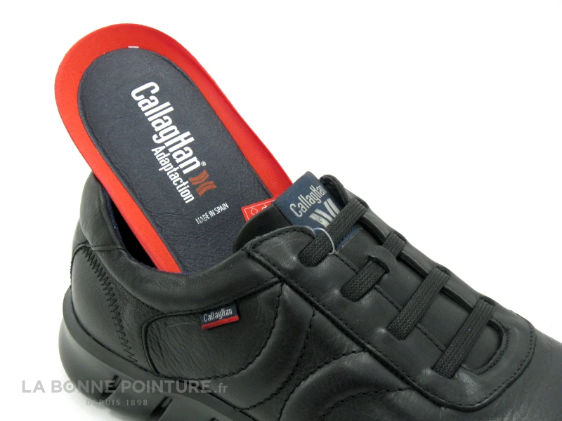 Callaghan 42803 - Noir - Basket Sans Lacet Homme Cuir Noir 5 Callaghan 42803 - Noir - Basket Sans Lacet Homme Cuir Noir – Image 5